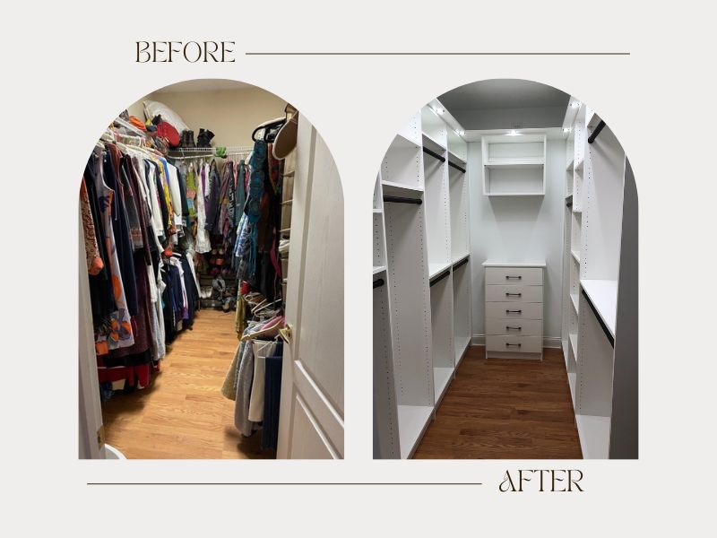 custom closet design dayton before after | Catalyst Custom Homes