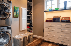 Enhancing Custom Closet Storage and Design laundry room