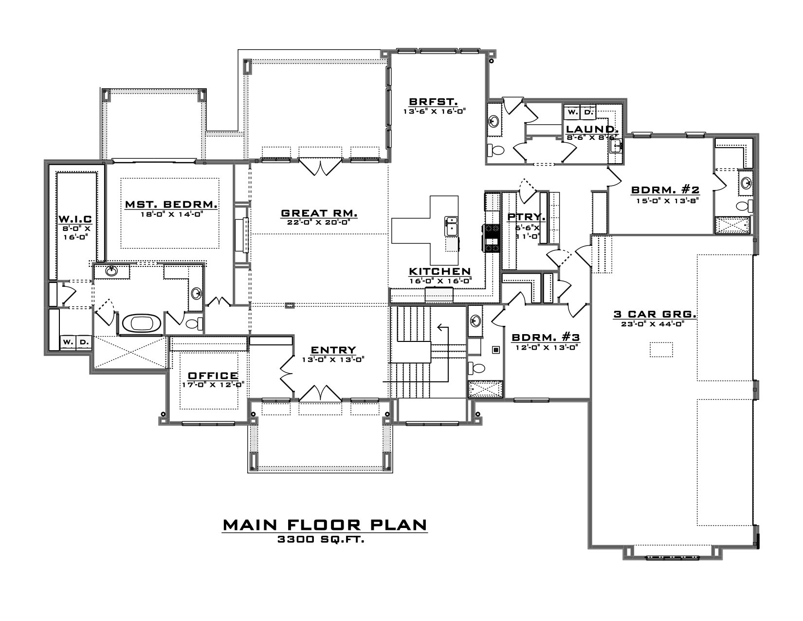 Catalyst Custom Homes model home at Country Lakes main floor plan | Catalyst Custom Homes Catalyst Custom Homes model home at Country Lakes main floor plan