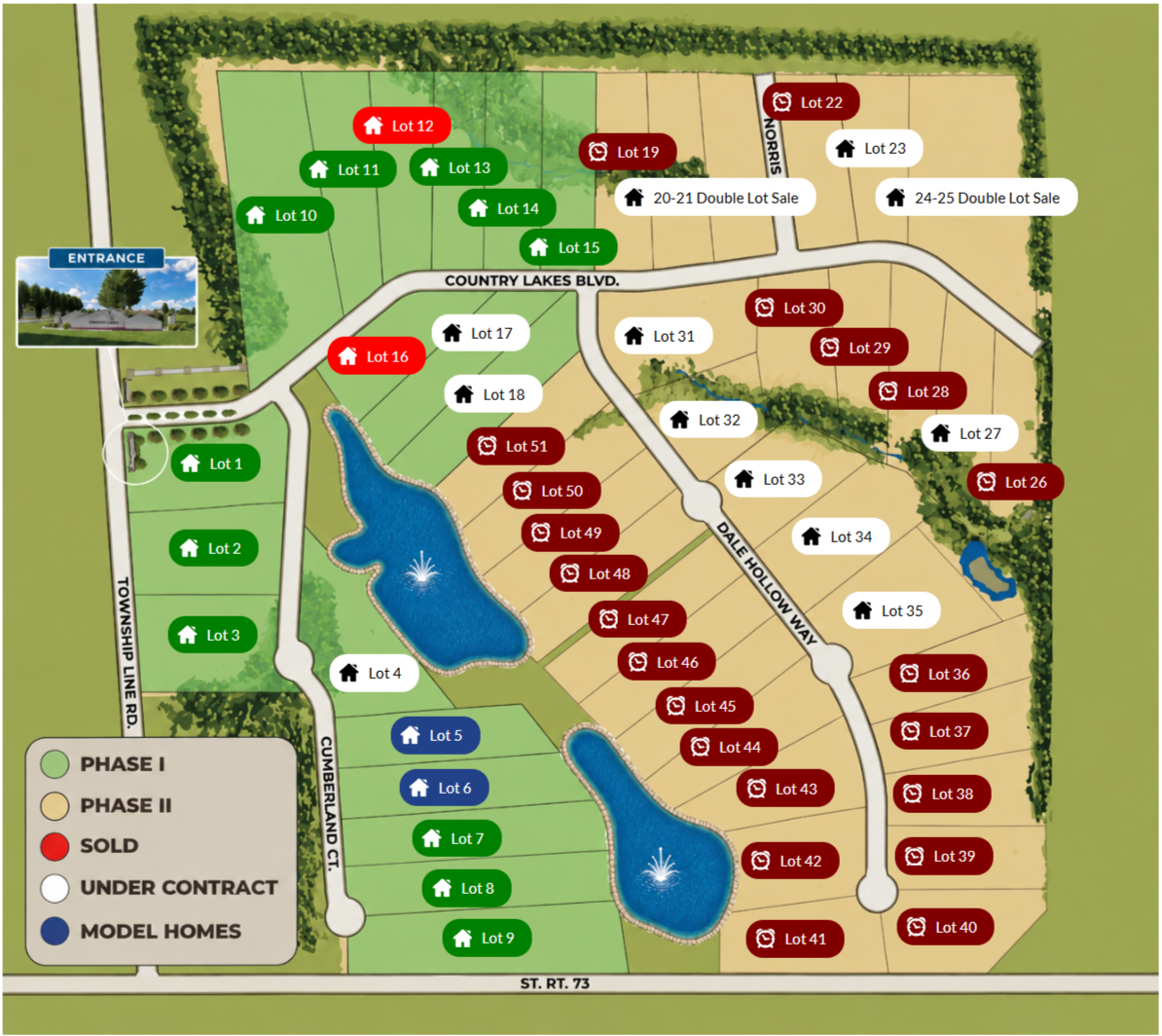 Country Lakes in South Dayton located in Waynesville Ohio - country-lakescom | Catalyst Custom Homes Country Lakes in South Dayton located in Waynesville Ohio - country-lakescom